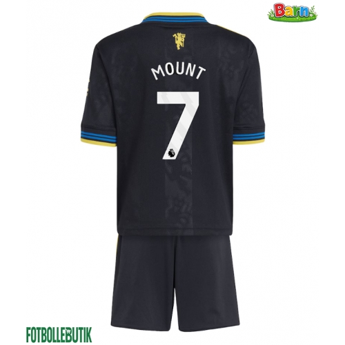 Manchester United Mason Mount #7 Tredjeställ Barn 2025-26 Kortärmad (+ Korta byxor)